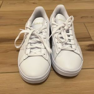 Adidas White Grand Court Alpha Shoes